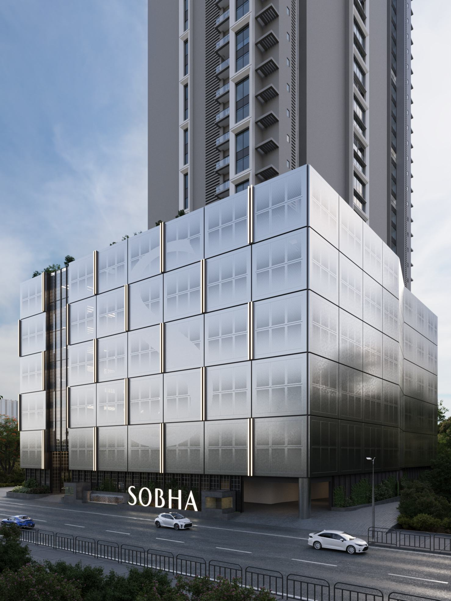 Luxury commercial view of Sobha Inizio in Parel Mumbai
